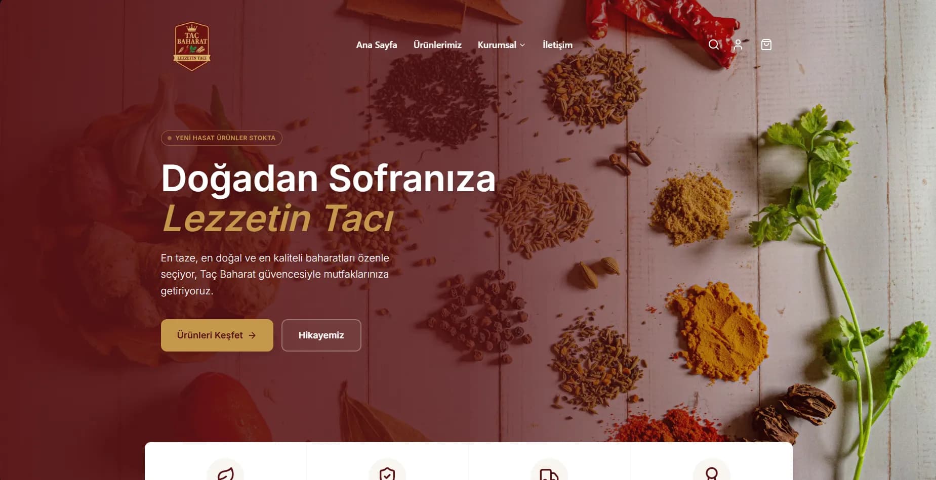 Taç Baharat E-Ticaret Demo